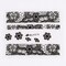 Wrapables Black & White Lace Nail Stickers Fashionable 3D Nail Art (20 sheets)
